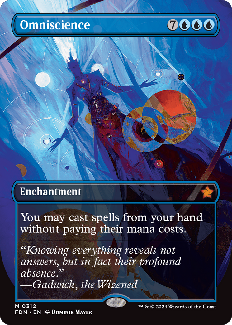 Omniscience (Borderless) [Foundations] | Card Merchant Takapuna