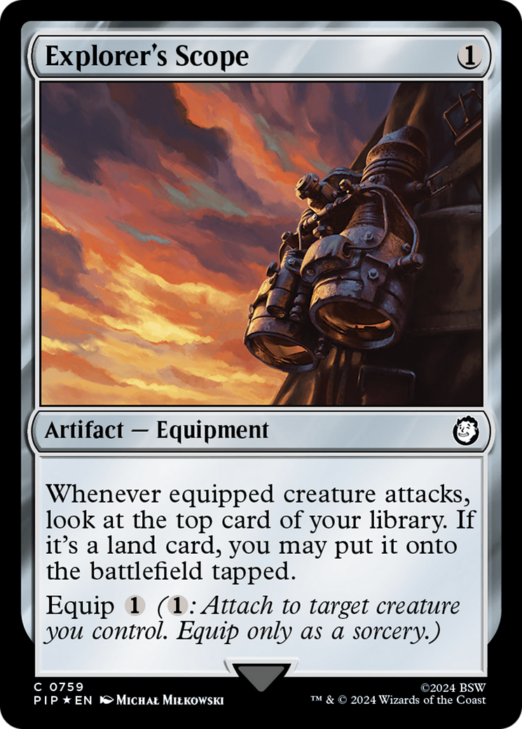 Explorer's Scope (Surge Foil) [Fallout] | Card Merchant Takapuna