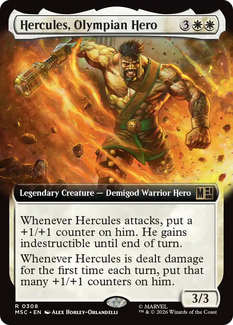 Hercules, Olympian Hero (Extended Art) [Marvel Super Heroes Commander] | Card Merchant Takapuna