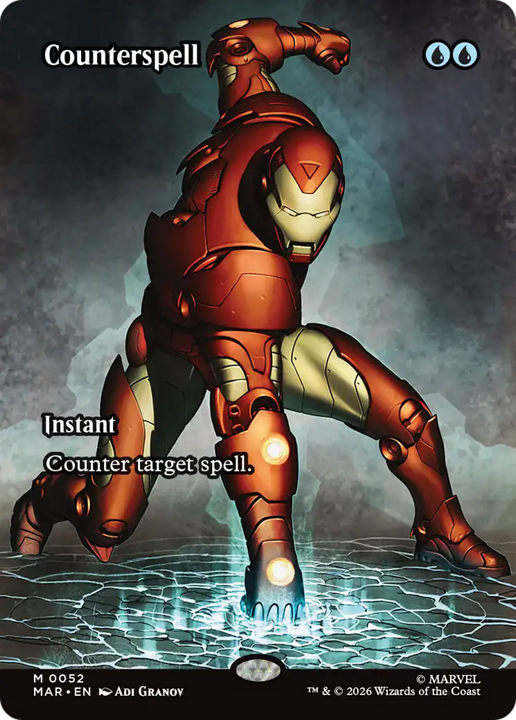 Counterspell (Borderless) (0052) [Marvel Universe: Eternal-Legal] | Card Merchant Takapuna