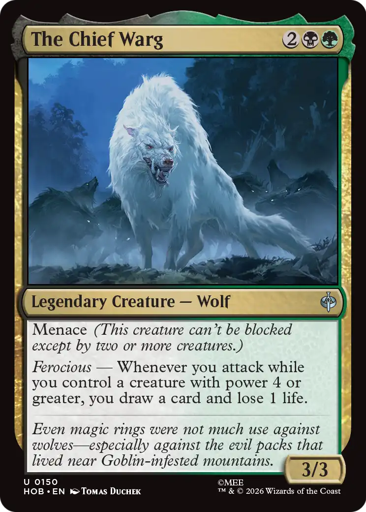 The Chief Warg [The Hobbit] | Card Merchant Takapuna