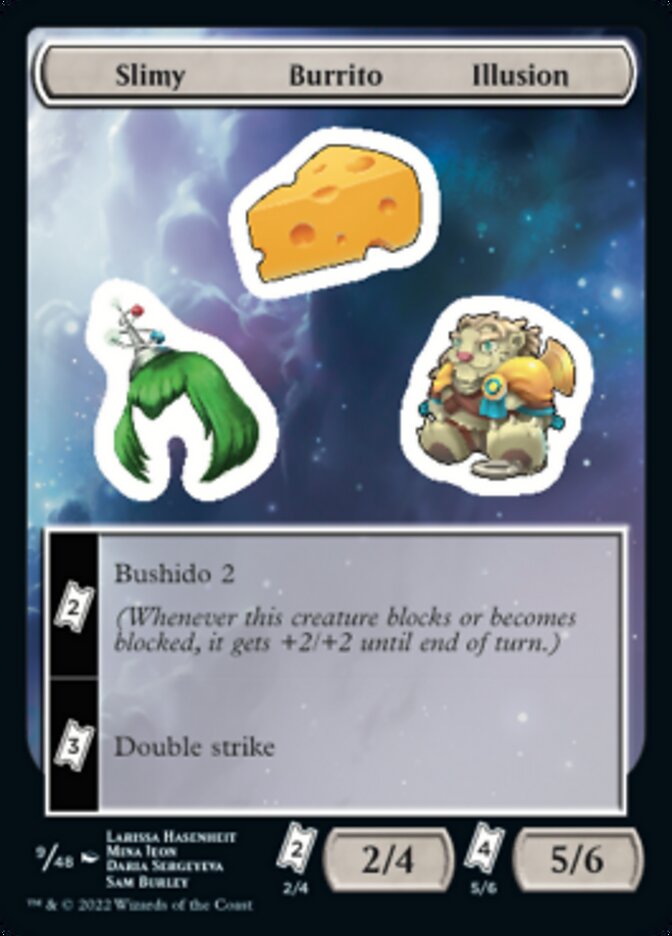 Slimy Burrito Illusion [Unfinity Stickers] | Card Merchant Takapuna