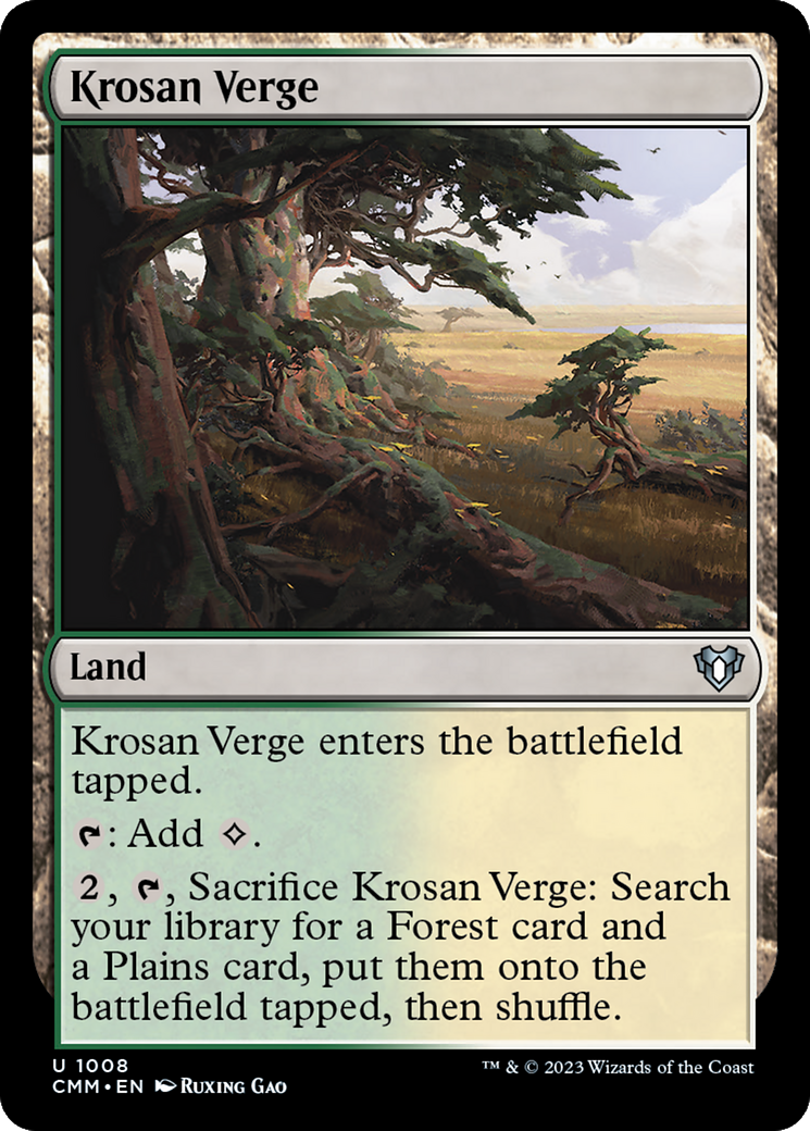 Krosan Verge [Commander Masters] | Card Merchant Takapuna