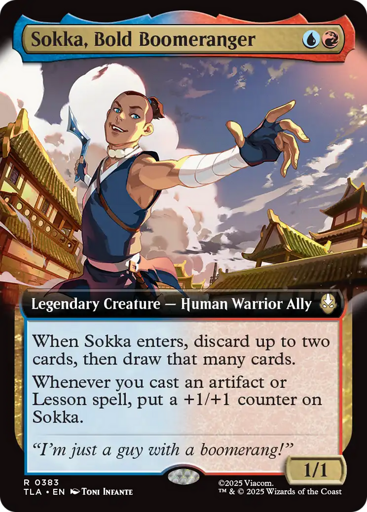 Sokka, Bold Boomeranger (Extended Art) [Avatar: The Last Airbender] | Card Merchant Takapuna