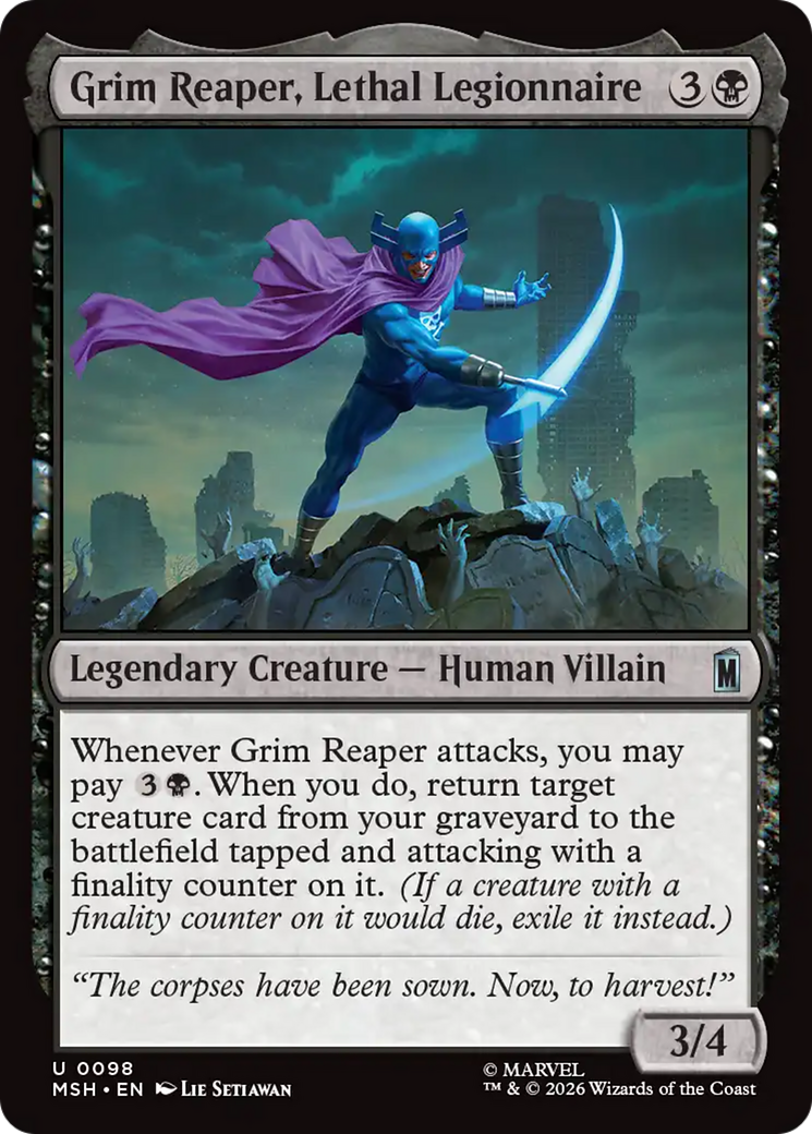 Grim Reaper, Lethal Legionnaire [Marvel Super Heroes] | Card Merchant Takapuna