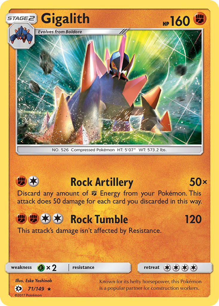 Gigalith (71/149) [Sun & Moon: Base Set] | Card Merchant Takapuna
