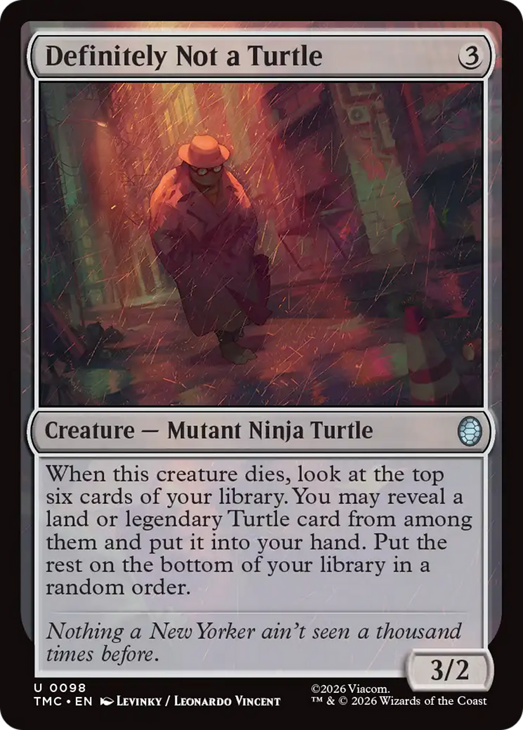 Definitely Not a Turtle [Teenage Mutant Ninja Turtles Commander] | Card Merchant Takapuna