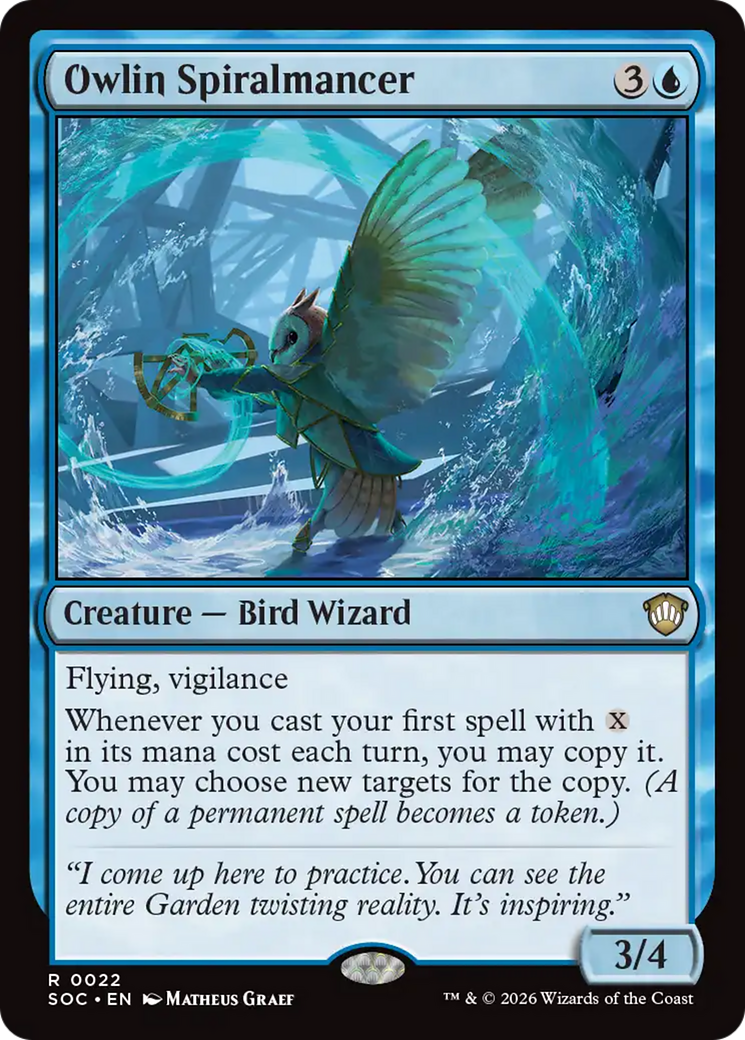 Owlin Spiralmancer [Secrets of Strixhaven Commander] | Card Merchant Takapuna