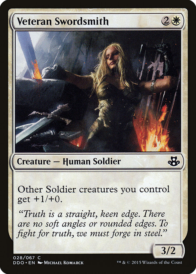 Veteran Swordsmith [Duel Decks: Elspeth vs. Kiora] | Card Merchant Takapuna