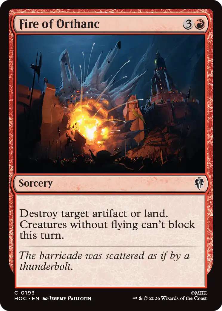 Fire of Orthanc [The Hobbit: Eternal-Legal] | Card Merchant Takapuna