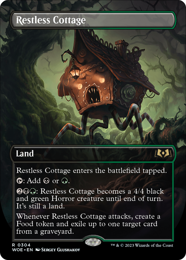 Restless Cottage (Borderless Alternate Art) [Wilds of Eldraine] | Card Merchant Takapuna