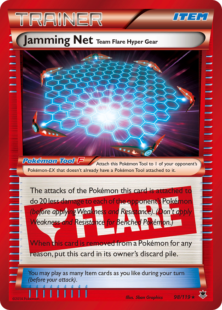 Jamming Net Team Flare Hyper Gear (98/119) [XY: Phantom Forces] | Card Merchant Takapuna