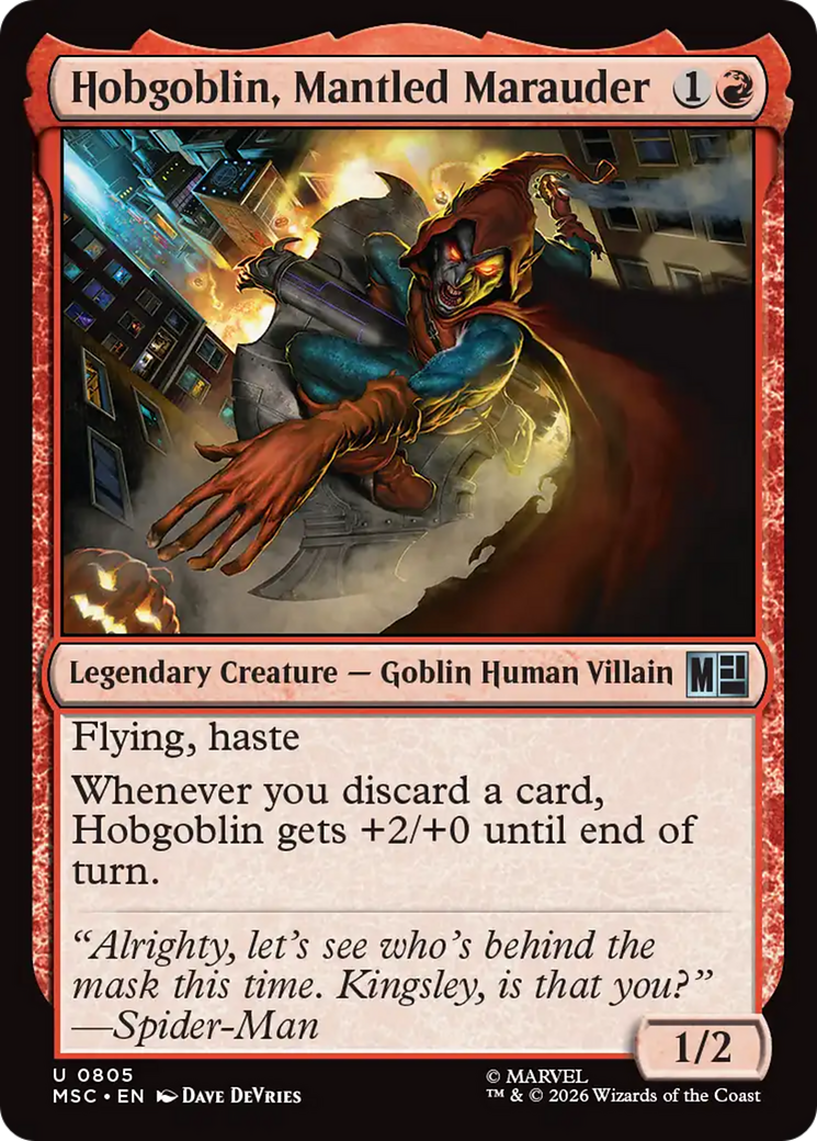Hobgoblin, Mantled Marauder [Marvel Super Heroes Commander] | Card Merchant Takapuna