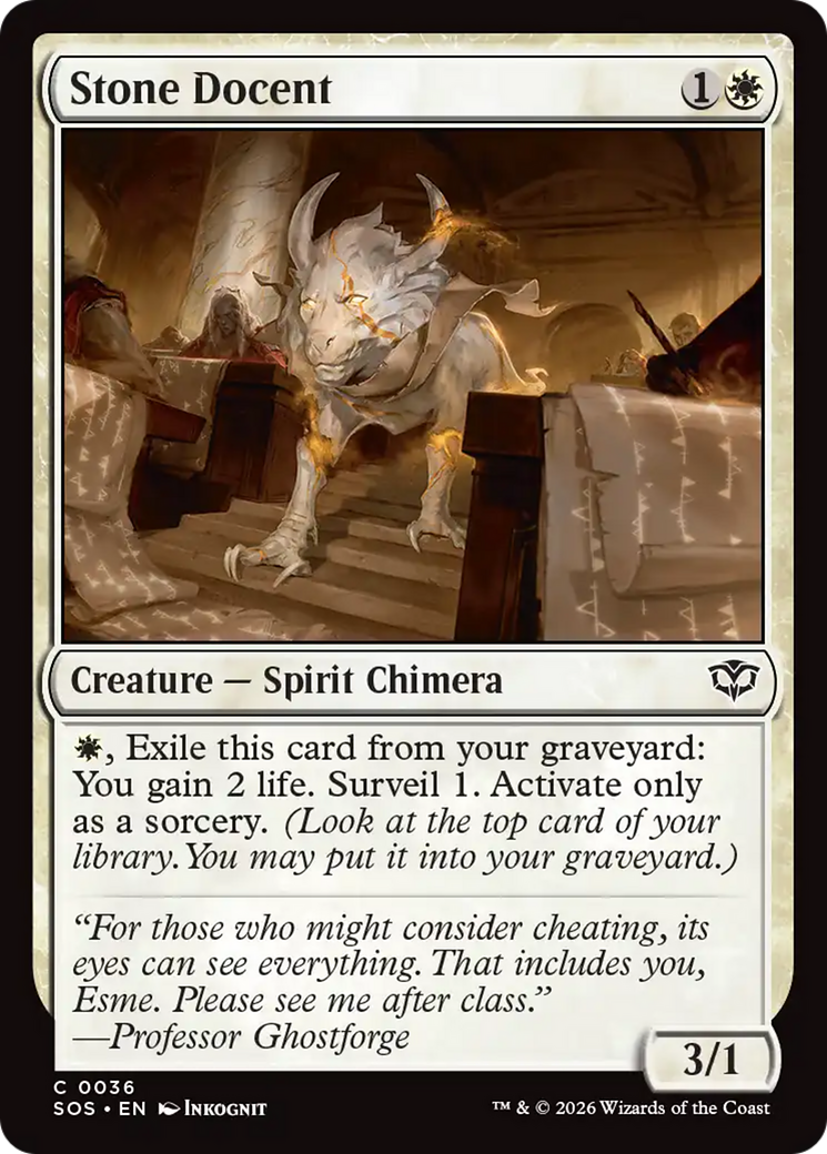 Stone Docent [Secrets of Strixhaven] | Card Merchant Takapuna