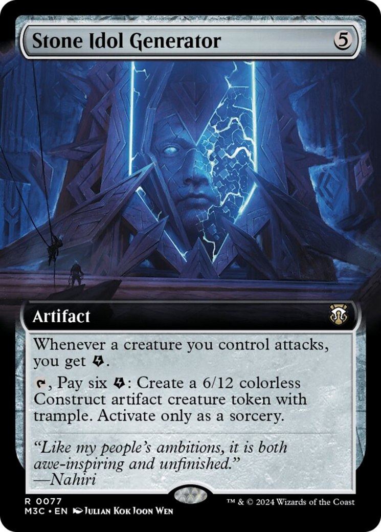Stone Idol Generator (Extended Art) [Modern Horizons 3 Commander] | Card Merchant Takapuna