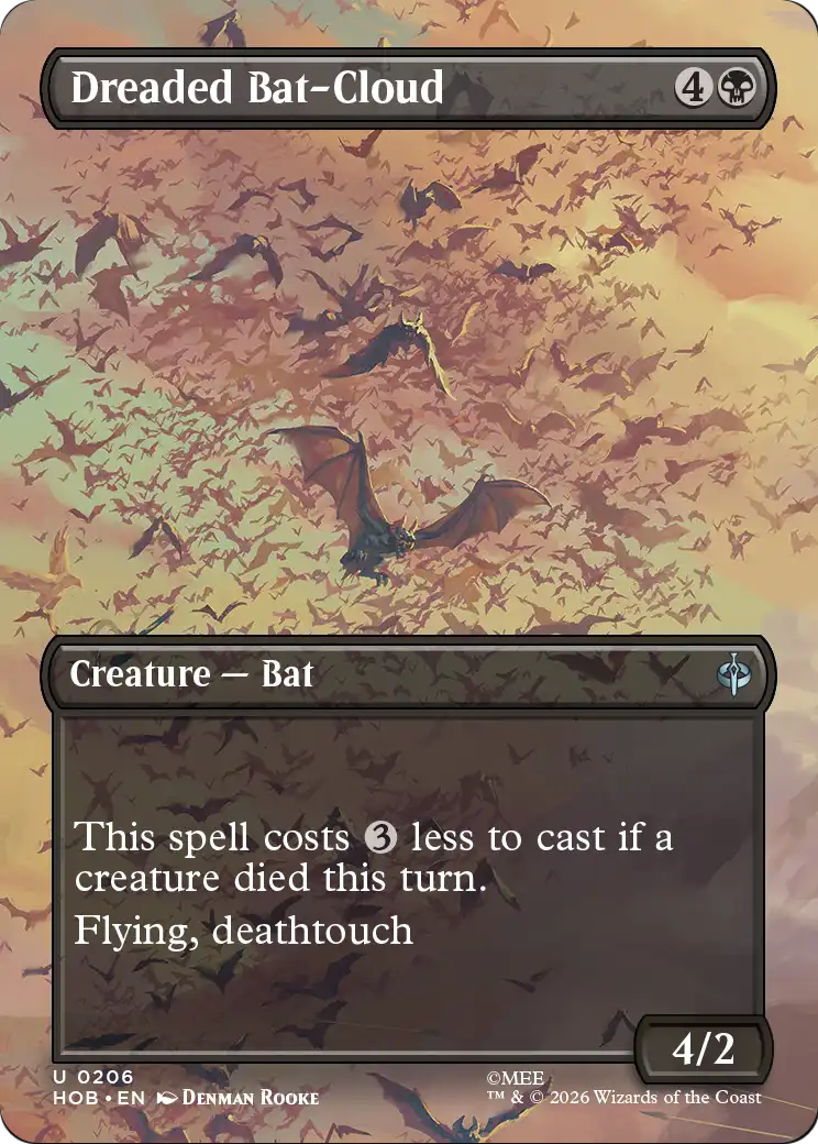 Dreaded Bat-Cloud (Borderless) [The Hobbit] | Card Merchant Takapuna