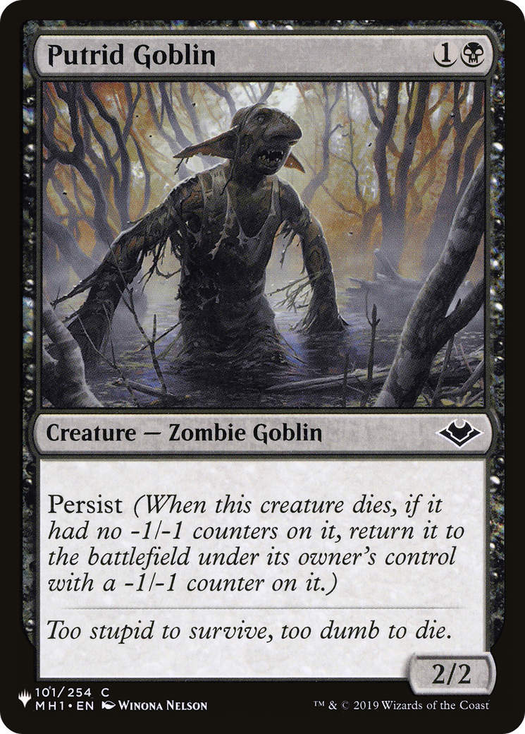 Putrid Goblin [The List] | Card Merchant Takapuna