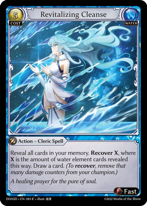 Revitalizing Cleanse (083) [Dawn of Ashes: Starter Decks] | Card Merchant Takapuna