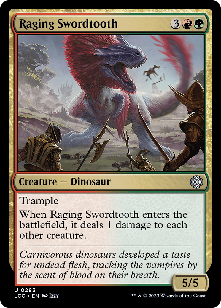 Raging Swordtooth [The Lost Caverns of Ixalan Commander] | Card Merchant Takapuna