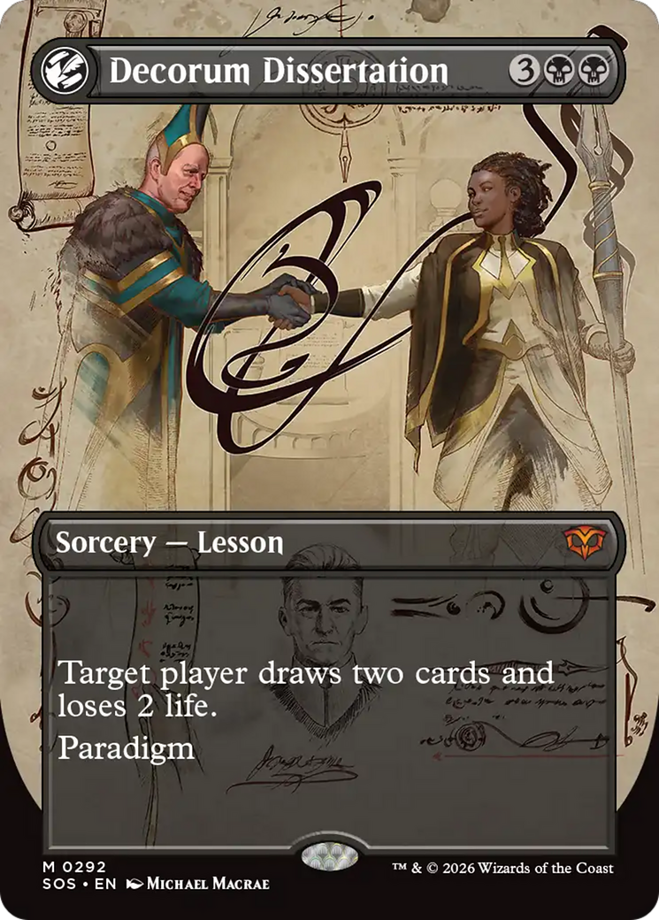 Decorum Dissertation (Borderless) [Secrets of Strixhaven] | Card Merchant Takapuna