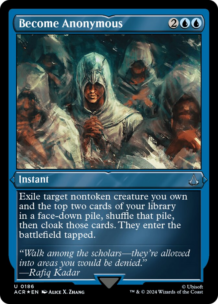 Become Anonymous (Foil Etched) [Assassin's Creed] | Card Merchant Takapuna