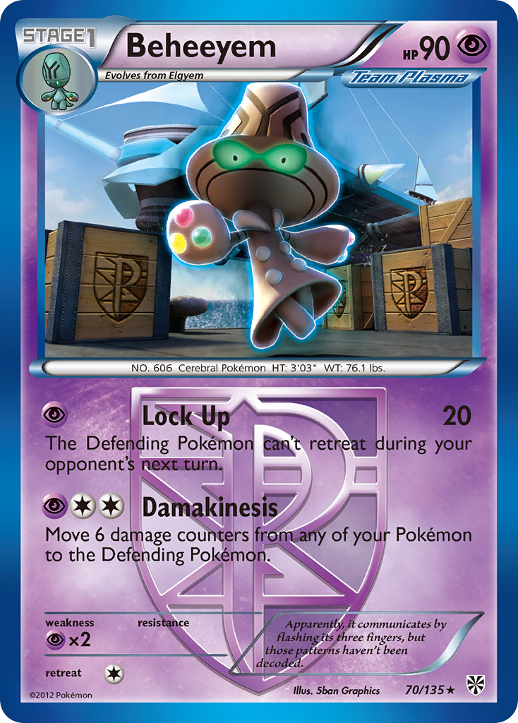 Beheeyem (70/135) [Black & White: Plasma Storm] | Card Merchant Takapuna