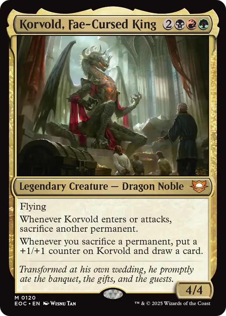 Korvold, Fae-Cursed King [Edge of Eternities Commander] | Card Merchant Takapuna