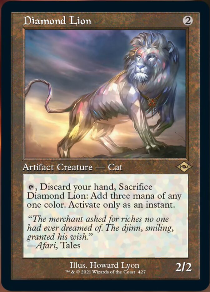Diamond Lion (Retro Foil Etched) [Modern Horizons 2] | Card Merchant Takapuna