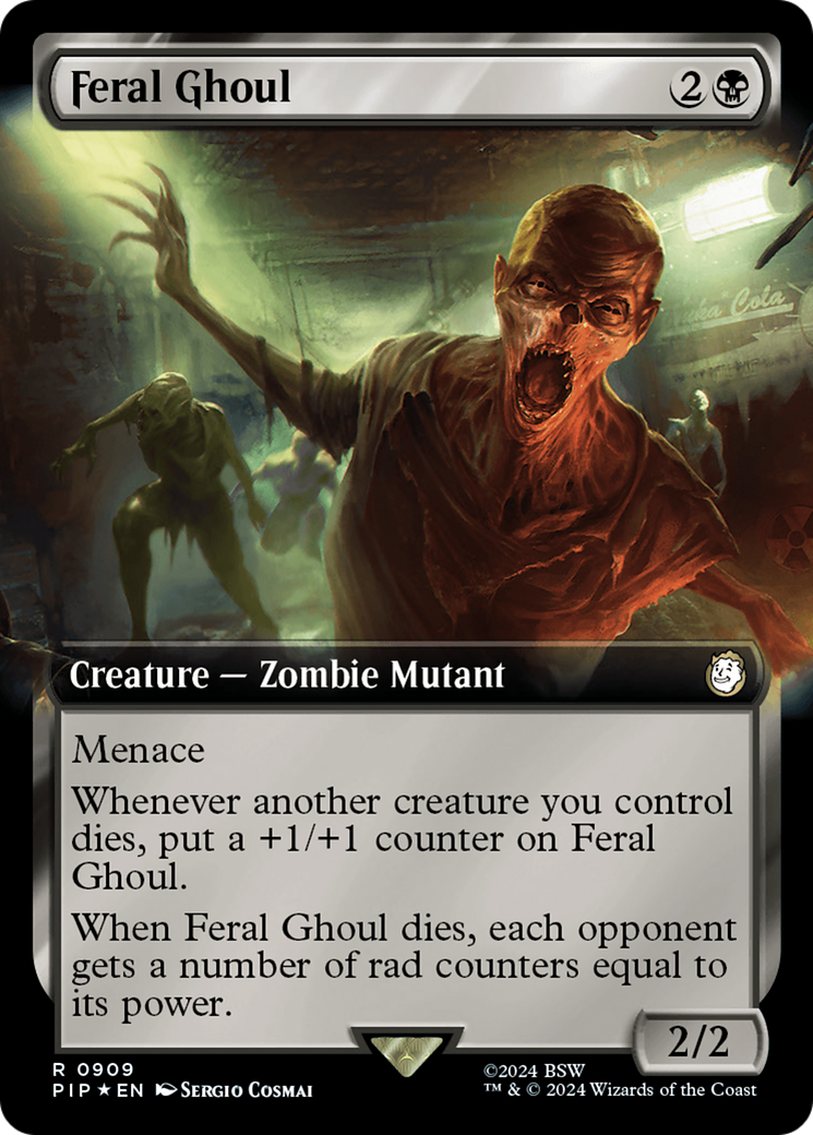 Feral Ghoul (Extended Art) (Surge Foil) [Fallout] | Card Merchant Takapuna