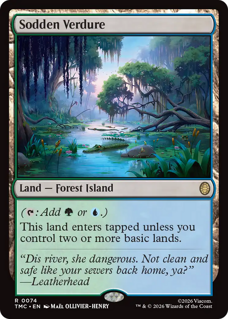 Sodden Verdure [Teenage Mutant Ninja Turtles Commander] | Card Merchant Takapuna