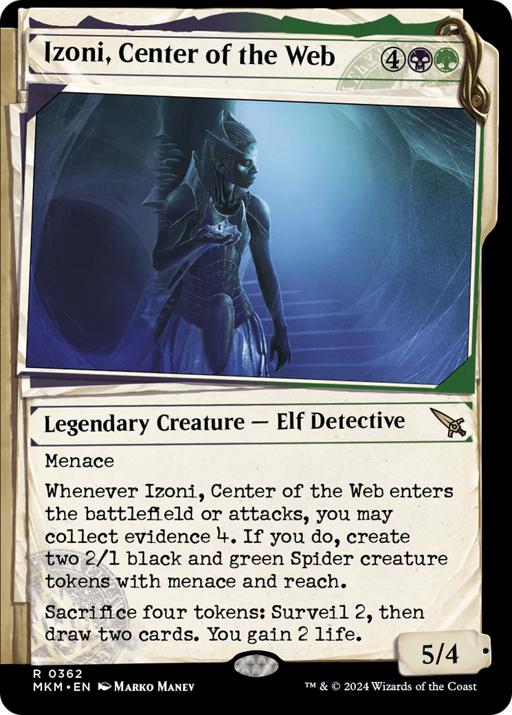 Izoni, Center of the Web (Showcase) [Murders at Karlov Manor] | Card Merchant Takapuna
