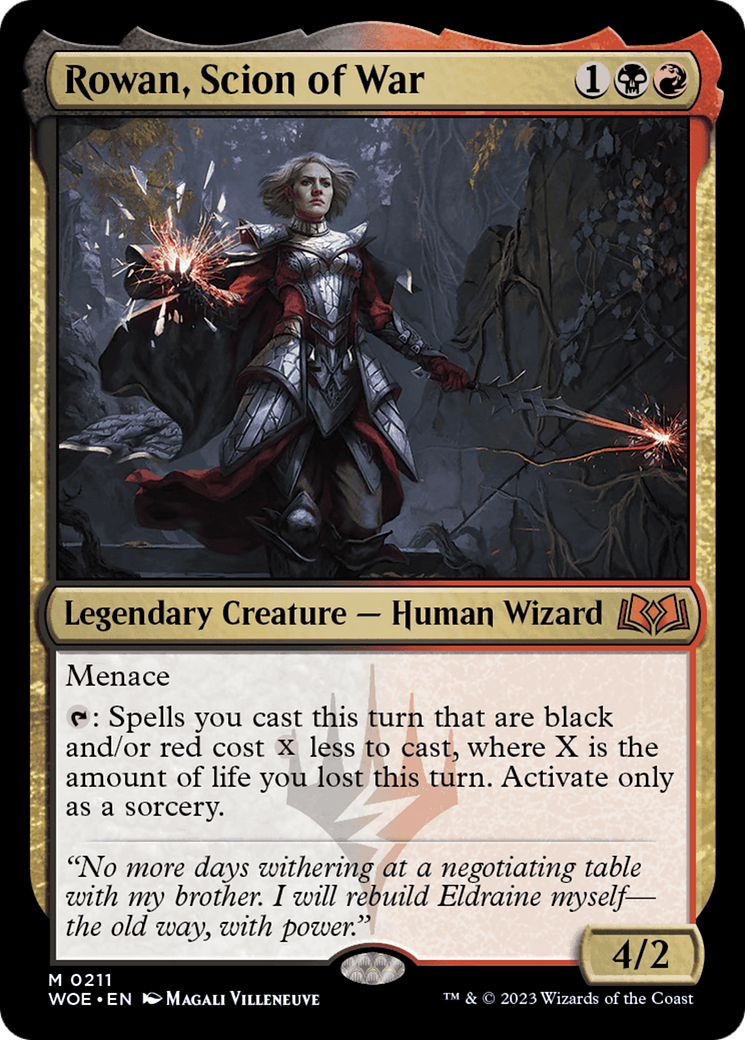 Rowan, Scion of War [Wilds of Eldraine] | Card Merchant Takapuna