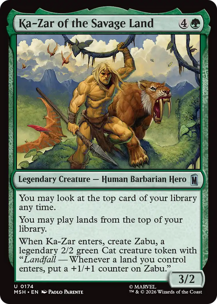 Ka-Zar of the Savage Land [Marvel Super Heroes] | Card Merchant Takapuna