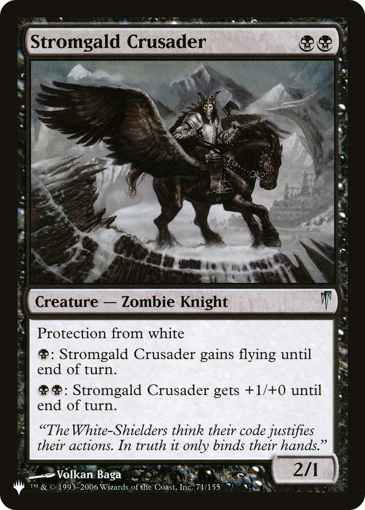 Stromgald Crusader [The List] | Card Merchant Takapuna