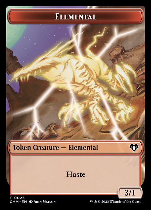 Spirit (0010) // Elemental (0025) Double-Sided Token [Commander Masters Tokens] | Card Merchant Takapuna