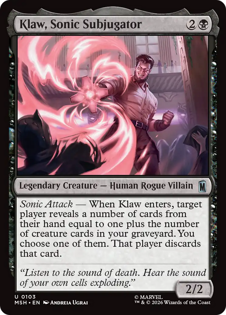 Klaw, Sonic Subjugator [Marvel Super Heroes] | Card Merchant Takapuna