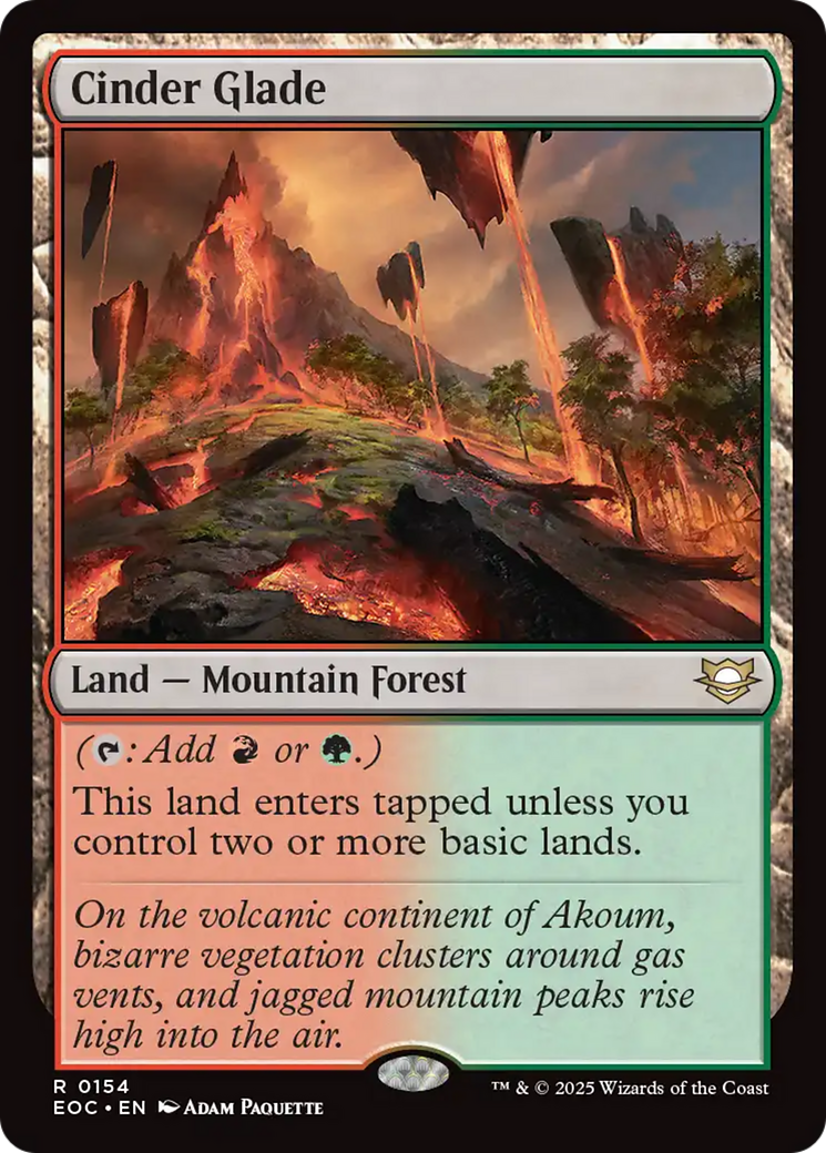 Cinder Glade [Edge of Eternities Commander] | Card Merchant Takapuna