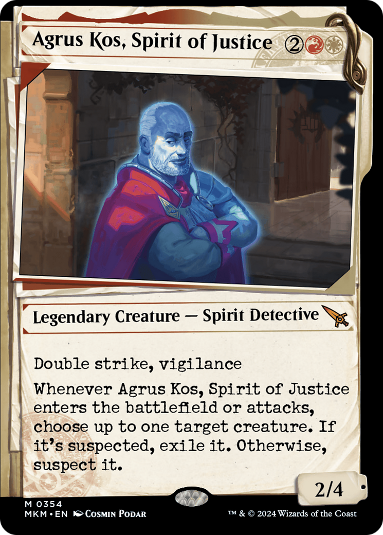 Agrus Kos, Spirit of Justice (Showcase) [Murders at Karlov Manor] | Card Merchant Takapuna