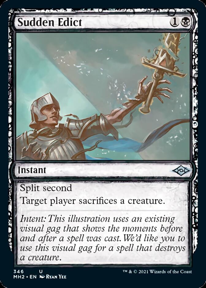 Sudden Edict (Sketch) [Modern Horizons 2] | Card Merchant Takapuna