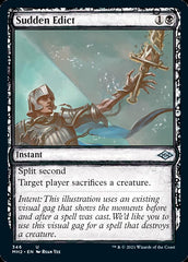 Sudden Edict (Sketch) [Modern Horizons 2] | Card Merchant Takapuna