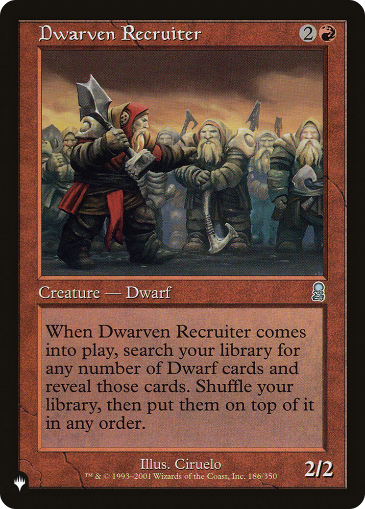 Dwarven Recruiter [The List] | Card Merchant Takapuna