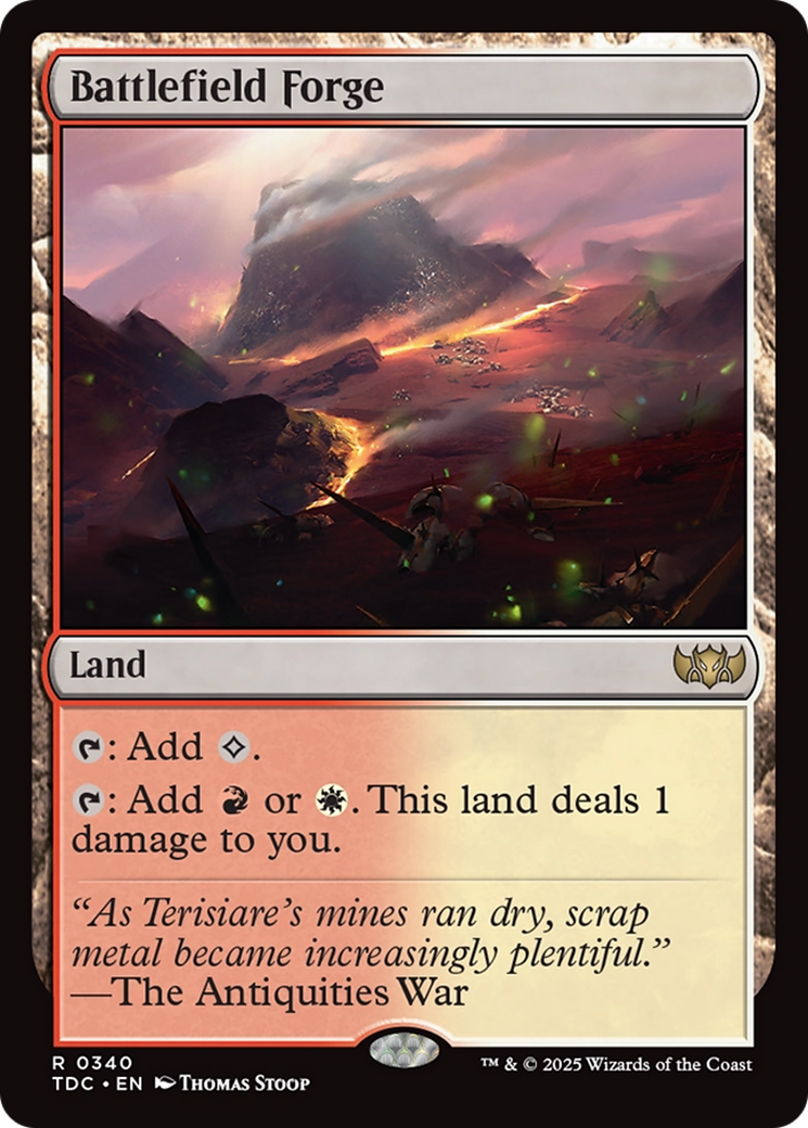 Battlefield Forge [Tarkir: Dragonstorm Commander] | Card Merchant Takapuna