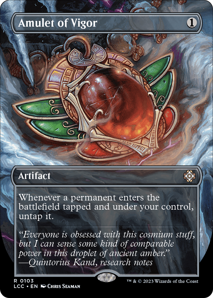Amulet of Vigor (Borderless) [The Lost Caverns of Ixalan Commander] | Card Merchant Takapuna