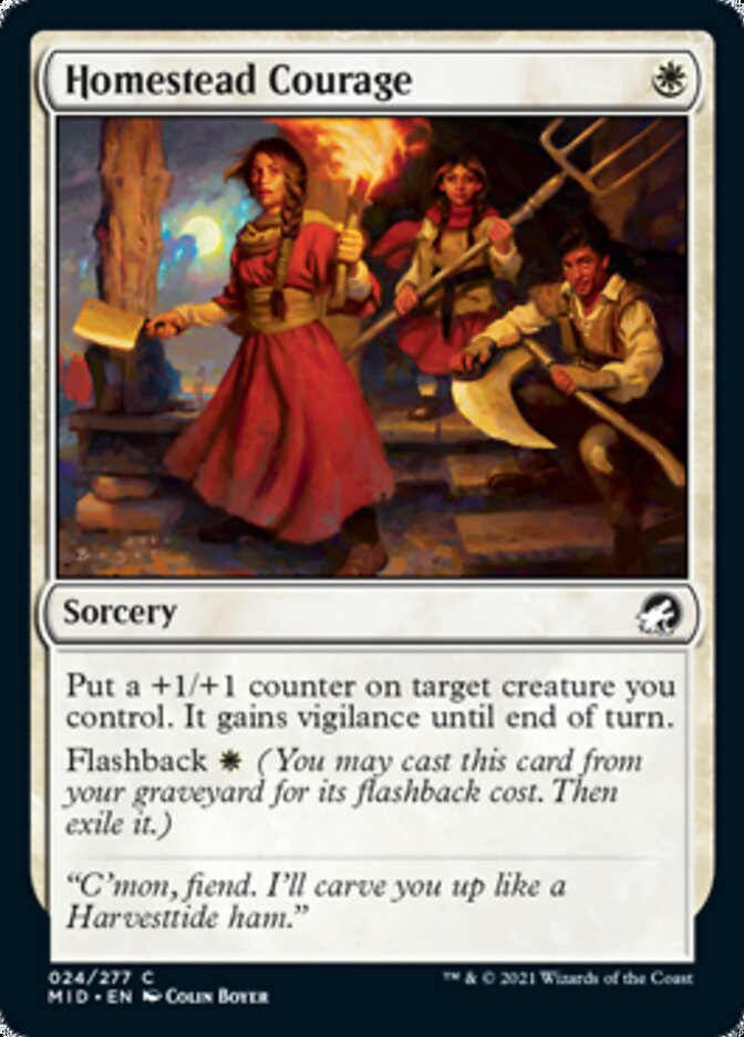 Homestead Courage [Innistrad: Midnight Hunt] | Card Merchant Takapuna