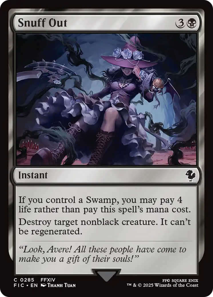 Snuff Out [FINAL FANTASY Commander] | Card Merchant Takapuna