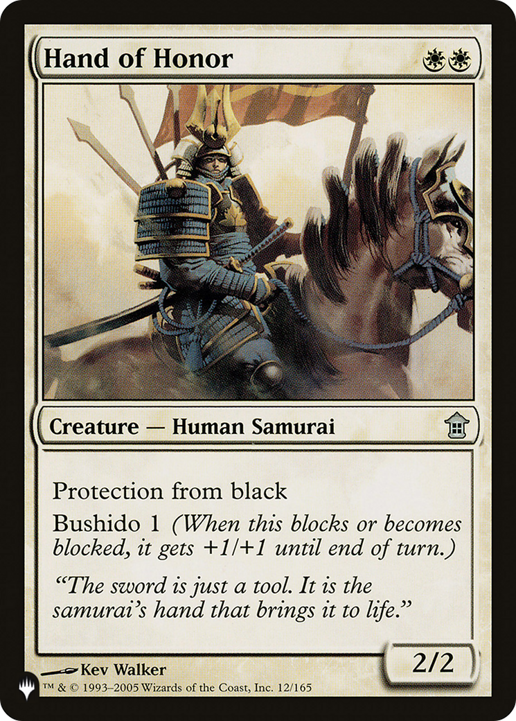 Hand of Honor [The List] | Card Merchant Takapuna