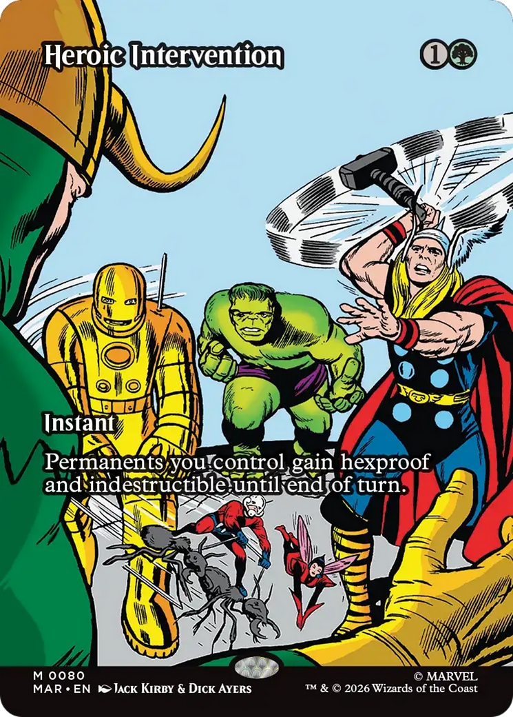Heroic Intervention (0080) (Borderless) [Marvel Universe: Eternal-Legal] | Card Merchant Takapuna