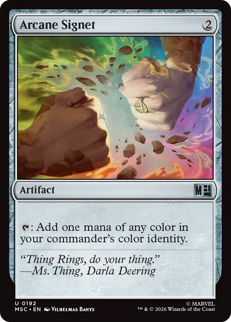 Arcane Signet (0192) [Marvel Super Heroes Commander] | Card Merchant Takapuna