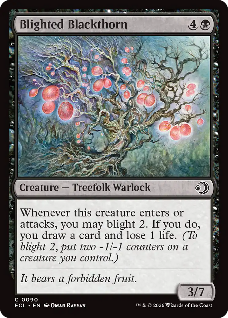 Blighted Blackthorn [Lorwyn Eclipsed] | Card Merchant Takapuna