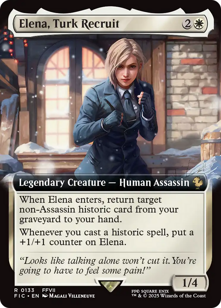 Elena, Turk Recruit (Extended Art) [FINAL FANTASY Commander] | Card Merchant Takapuna